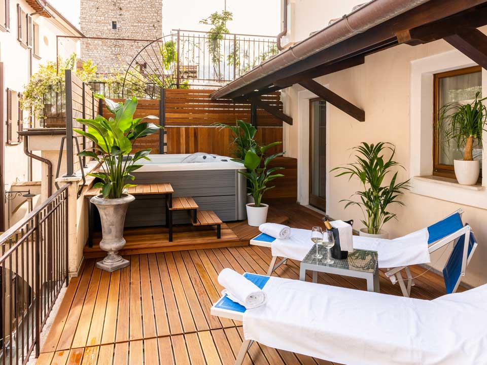 party SPA con piscina in terrazza