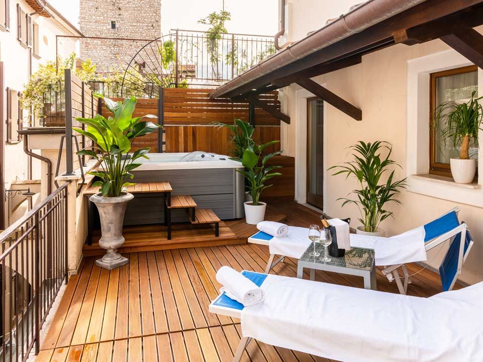 party SPA con piscina in terrazza